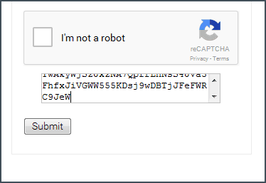 Past received token into the field
